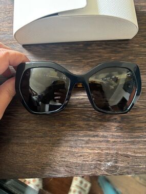 Prada Black Oversized Square Sunglasses